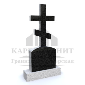 Модель надгробного гранитного креста. Работа мастерской Карел-Гранит.